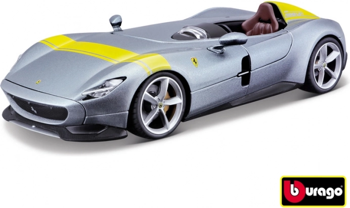 Ferrari Monza SP1 ezüst/kék fém modell 1:24