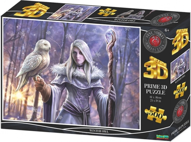 Téli bagoly 3D kirakó 500 darabos