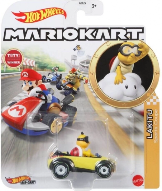 Hot Wheels Mario Kart – Lakitu fém versenyautó 1:64