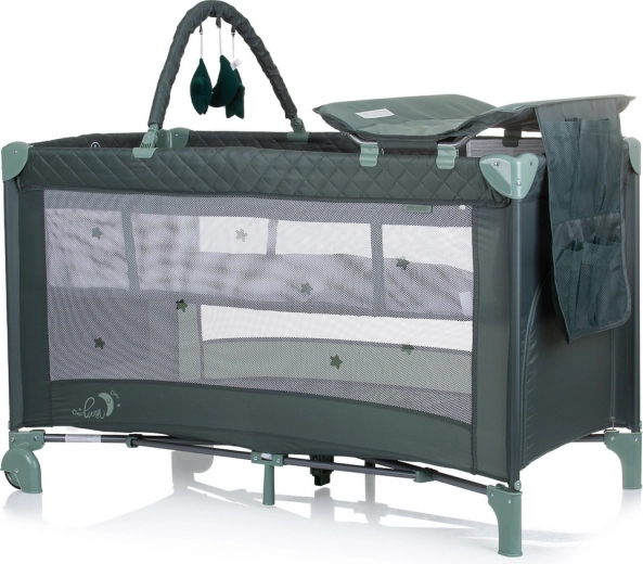 Chipolino Luna utazóágy pelenkázólappal – Pasztell