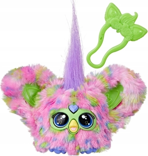 Tenyeres mini Furby csipesszel utazáshoz