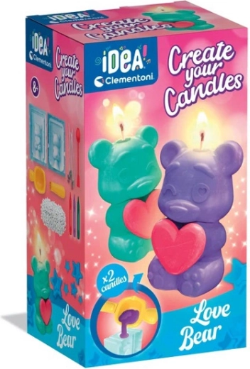 Mini gyertyagyár Mackók – kreatív készlet gyerekeknek