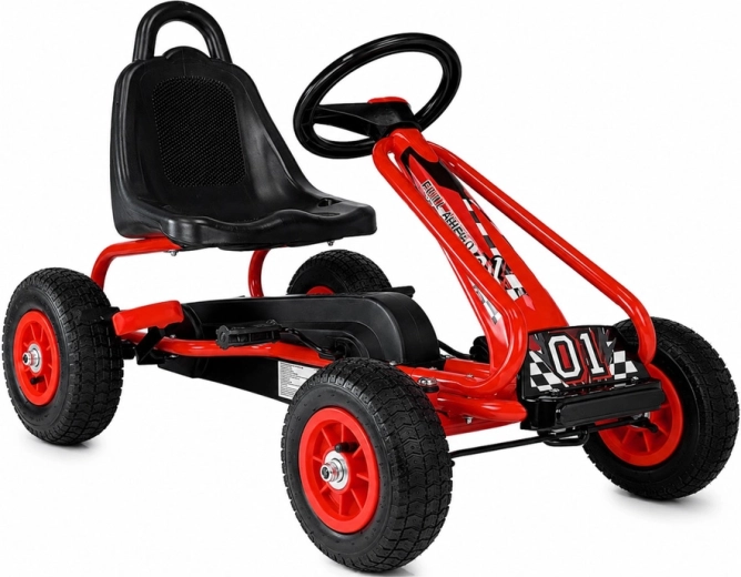 Piros gyermek pedálos gokart