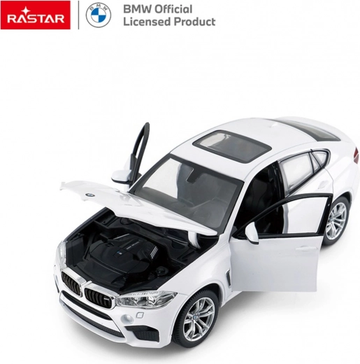 Fém BMW X6 M 1:24 fehér RASTAR modell