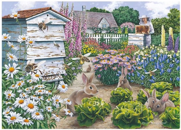 Édes nyuszik puzzle 500 darabbal