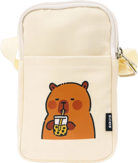 Aranyos kapybara motívum bubble teával