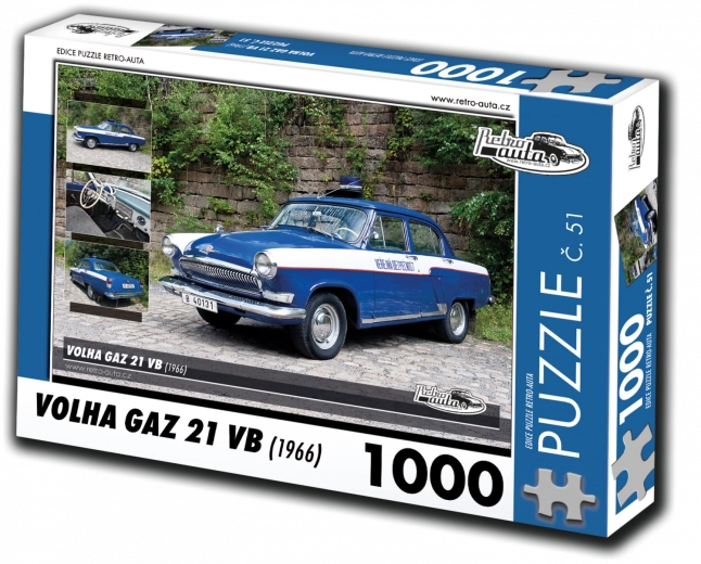 Retro autók puzzle Volga Gaz 21 VB 1000 darab