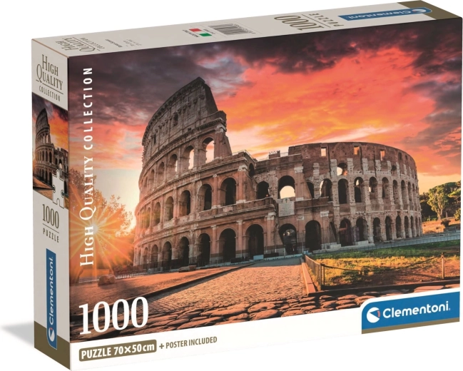 Clementoni puzzle Róma – Colosseum naplementében, 1000 darab