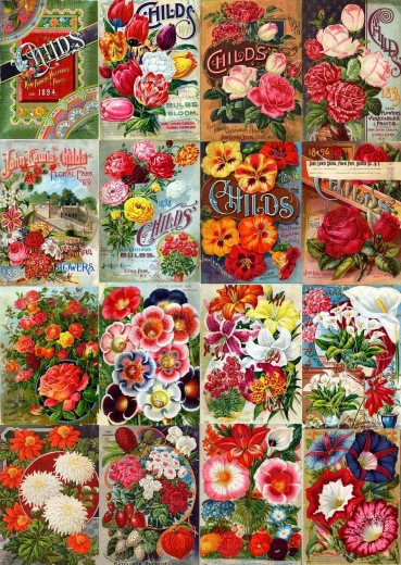 Enjoy puzzle vintage virágmagkatalógus 1000 darabos