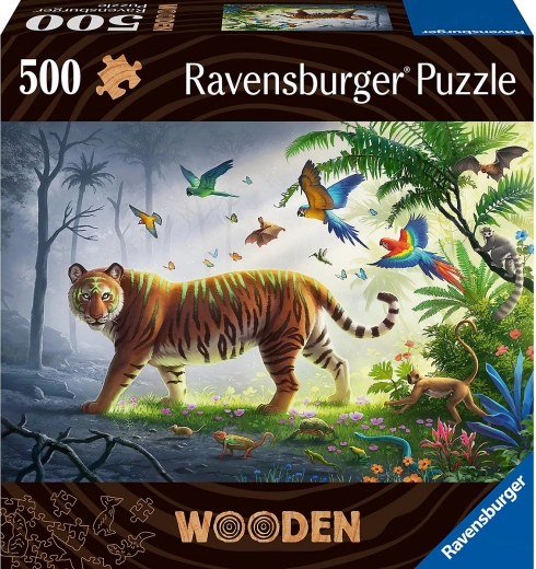 Fa puzzle: Tigris a dzsungelben, 500 darab – RAVENSBURGER