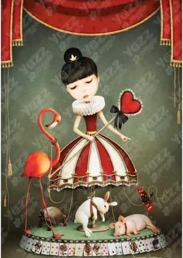 1000 darabos körhintás lány puzzle