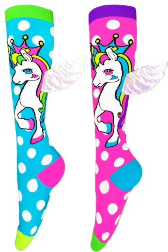 Őrült térdzoknik repülő unikornissal MADMIA