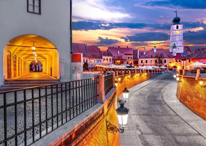 Puzzle Kis tér, Nagyszeben, Románia 1000 darabos ENJOY