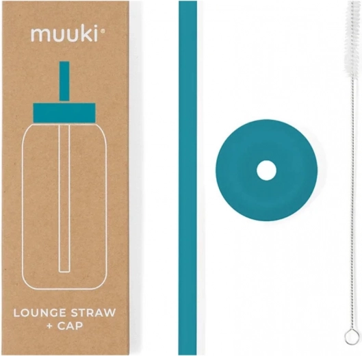 Muuki Lounge szívószál és tető Tahiti Blue színben