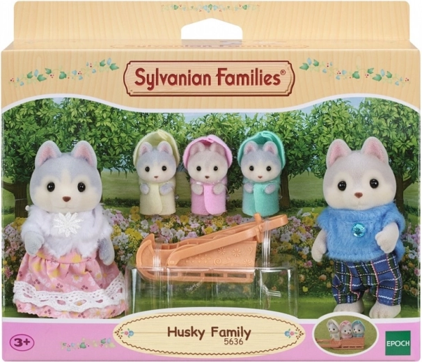 SYLVANIAN FAMILIES husky család – figurakészlet szánkóval