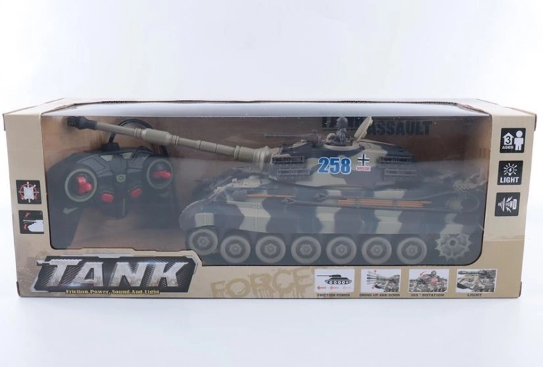 RC Tank 1:20 Fénnyel és Hanggal