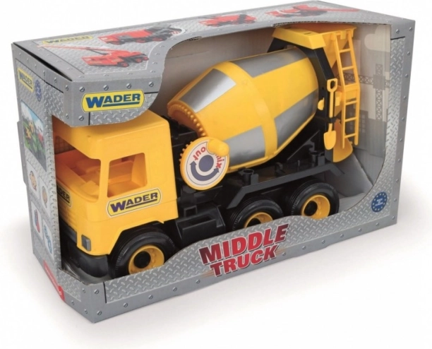Sárga Betonkavaró Játék Middle Truck