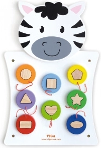 Fa fali tábla Zebra Montessori VIGA
