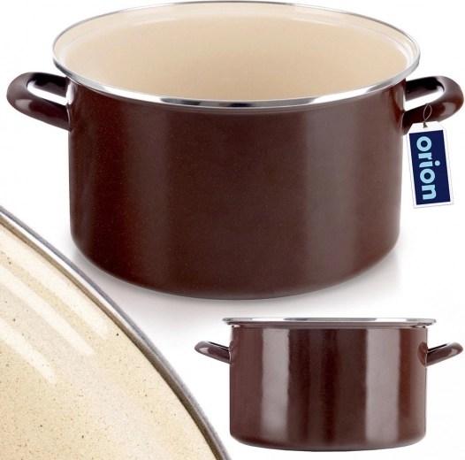 Tartós zománcozott acél rozsdamentes peremmel