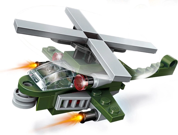 Qman Amphibious Panzer – Dolphin harci helikopter (45 db elem)