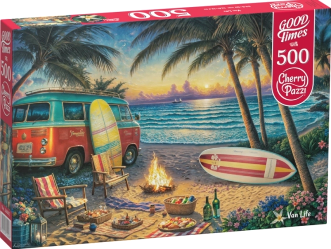 Puzzle Élet a lakókocsiban 500 darab