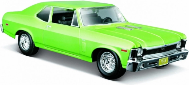 Fém modell CHEVROLET NOVA SS 1970 zöld 1:24