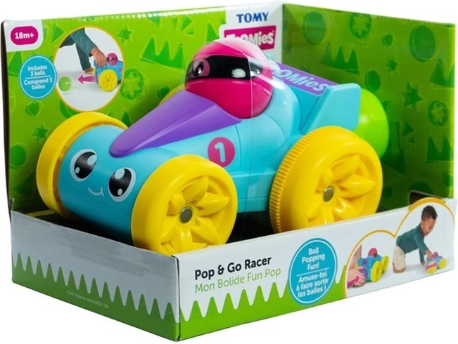 TOMY golyópattogtatós versenyautó – kék