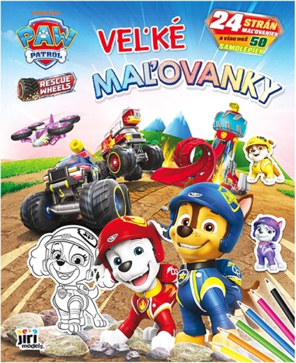 Nagy színezőfüzet Mancs őrjárat matricákkal