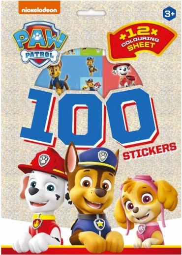 PAW Patrol matricák és színezők – 12 lap és 120+ matrica