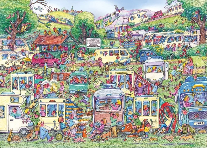 Puzzle Chaos lakóautók 1000 darab
