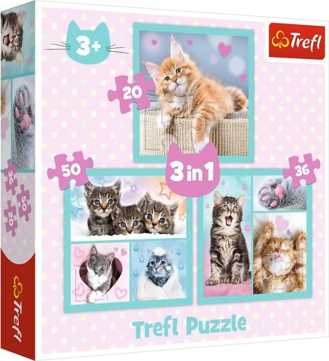 3 az 1-ben puzzle – aranyos állatkák TREFL