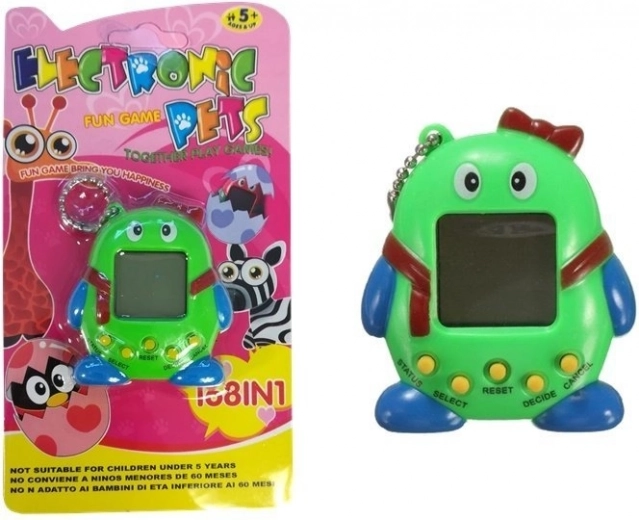 Elektronikus Tamagotchi Állatka Zöld Szalaggal