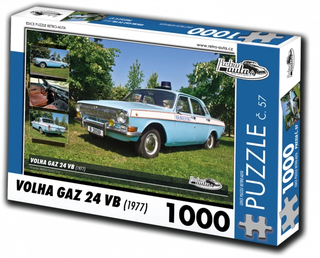 Retro Autók kirakó – Volga GAZ 24 VB, 1000 darab