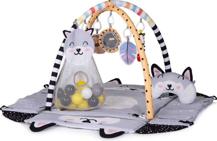 Chipolino Fun Zone 2 az 1-ben játszószőnyeg labdákkal, multicolor