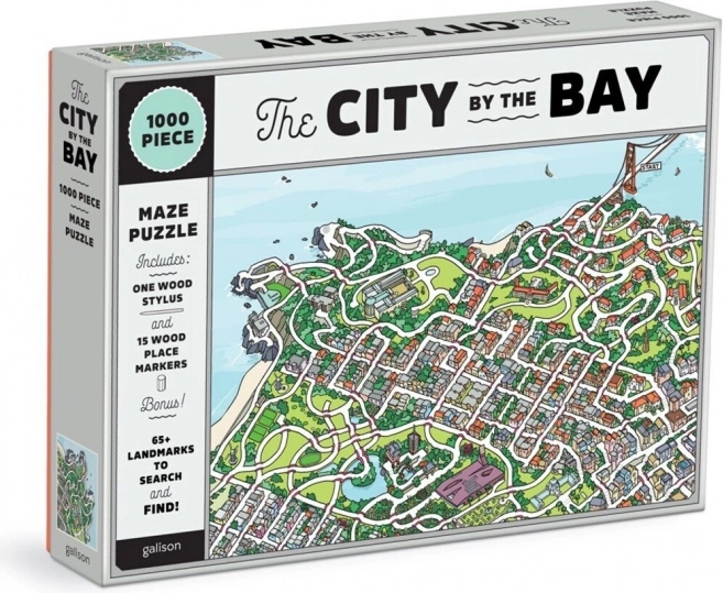 Galison puzzle San Franciscó-i öbölváros 2 az 1-ben, 1000 darab