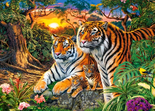 180 darabos Tiger Family puzzle