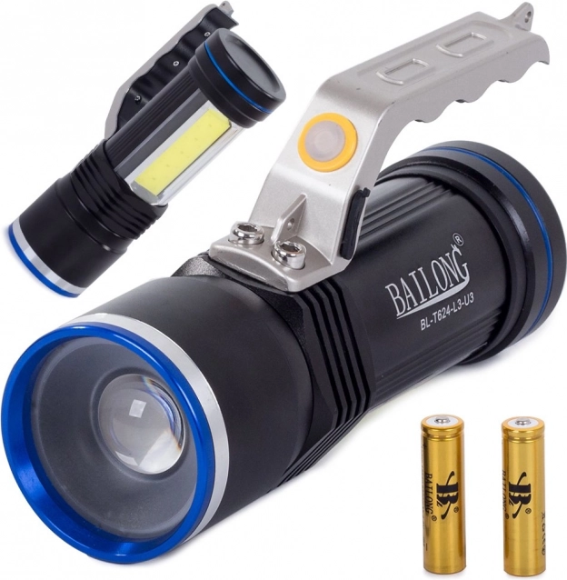 Katonai LED zseblámpa Cree XM-L3-U3 Zoom-mal a Bailong-tól