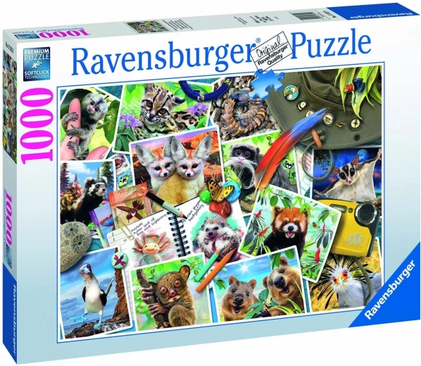 1000 darabos puzzle – Állatok úton RAVENSBURGER