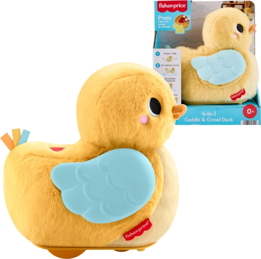 Fisher-Price guruló ringató kiskacsa 4 az 1-ben a kúszás támogatására