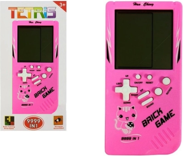 Elektronikus TETRIS Brick Game – rózsaszín