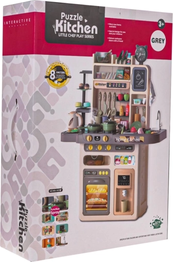 Gyerek konyha világítással és hangokkal, 87 darab