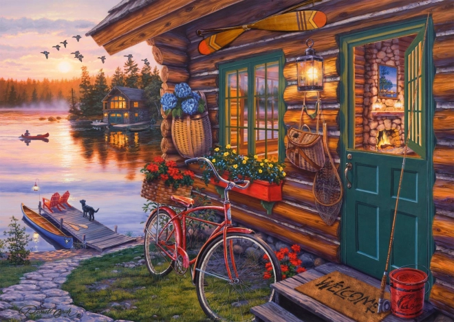 Puzzle Tóparti házikó 1000 darab Schmidt-től