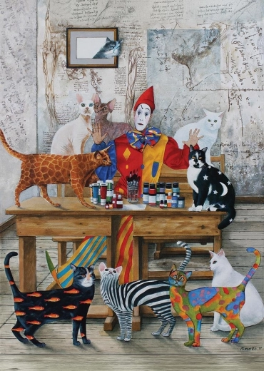 ART PUZZLE Színes macskák – 260 darabos puzzle
