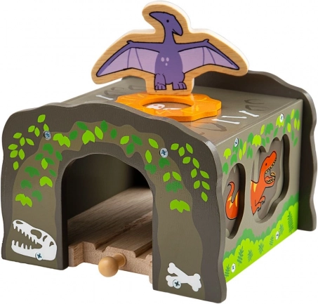 Bigjigs Rail dinoszaurusz alagút – T. rex, vonatpályákhoz
