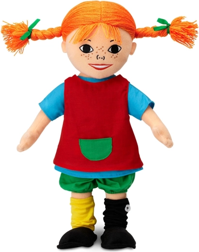 Micki Pippi, a hosszúharisnyás Pippi – puha textilbaba 40 cm
