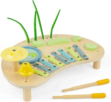 BIGJIGS TOYS dzsungel zenélő asztalka