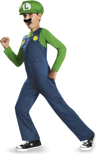 Luigi (Super Mario) gyerek jelmez 7–8 éveseknek