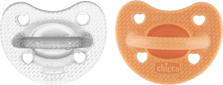 Chicco Physio Luxe cumi narancs–szürke 6–16 hó, 2 db