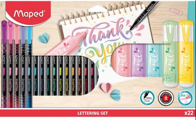 Maped lettering készlet 22 darab