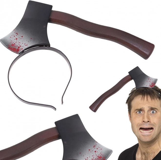 Halloweeni fejpánt baltával a fejben